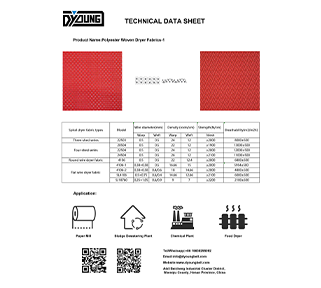 Download TECHNICAL DATA SHEET-Polyester Woven Dryer Fabrics